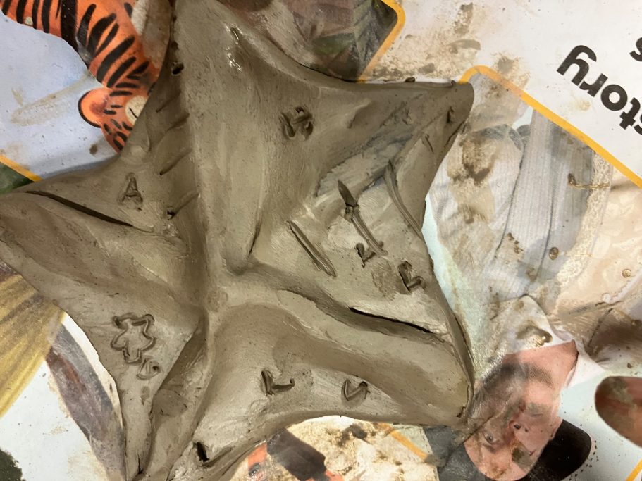 KS1 building and sculpting in clay