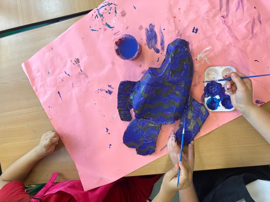 KS2 Fish painting
