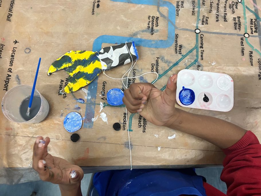 Painting Papier-mashé Fish KS1