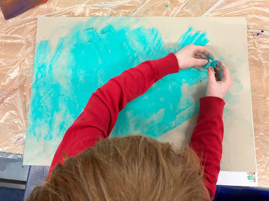 KS1 Collage paper making