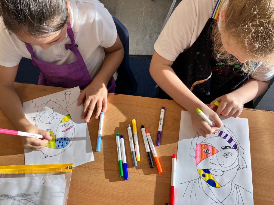 KS2 Expressive portraiture