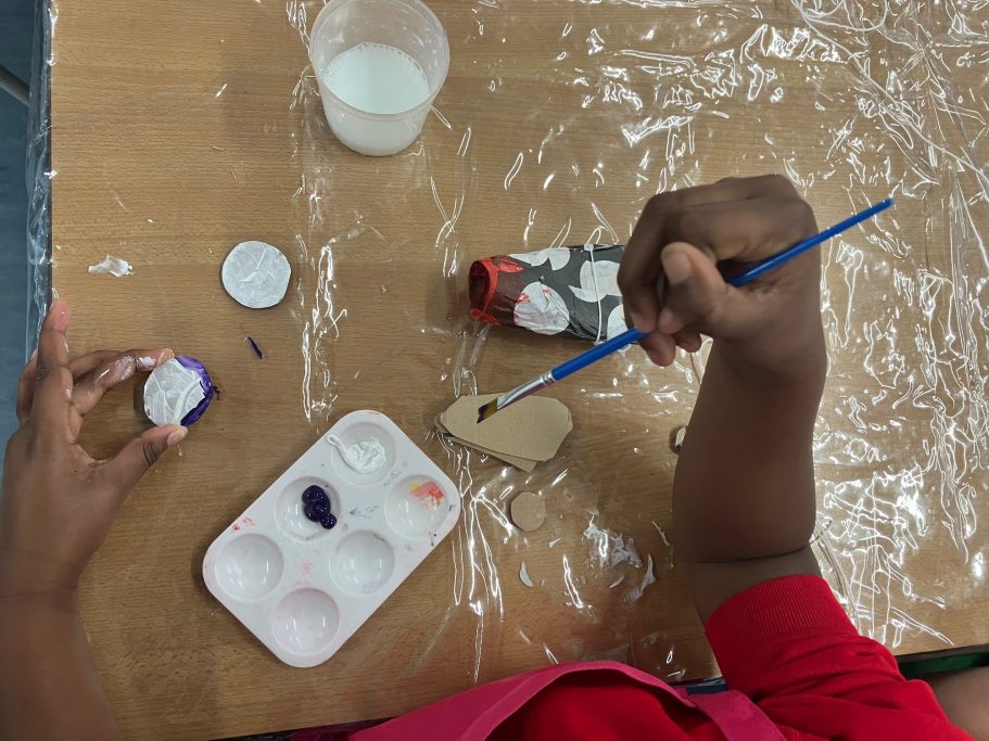 Painting Papier-mashé Fish KS1