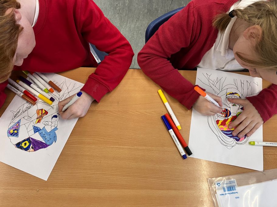 KS2 Expressive portraiture