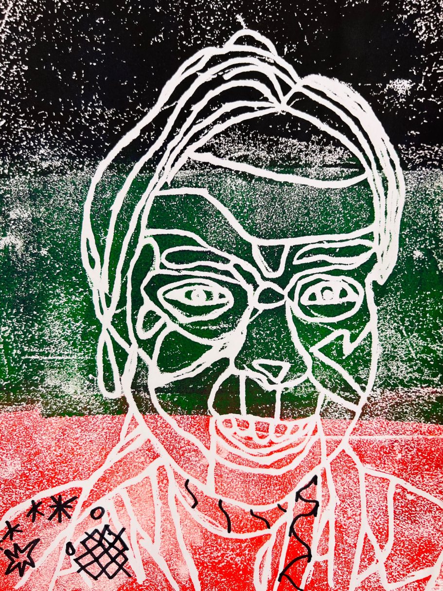 KS2 mixed media collage