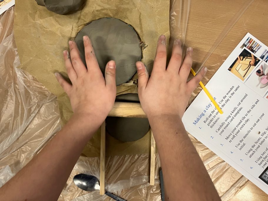 KS2 Clay slab tile building