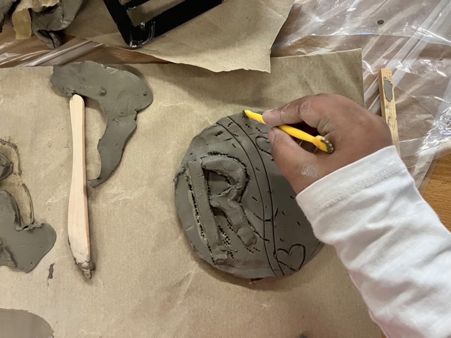 KS2 Clay slab tile building