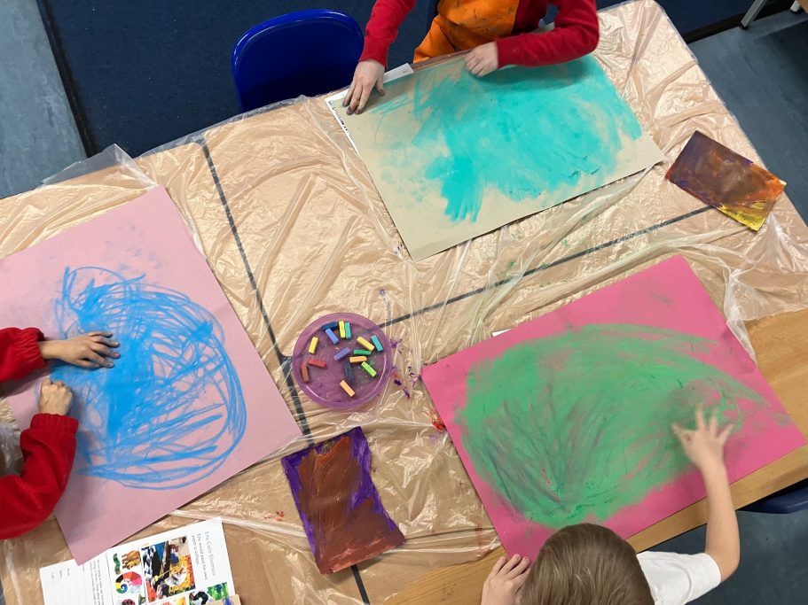 KS1 Collage paper making