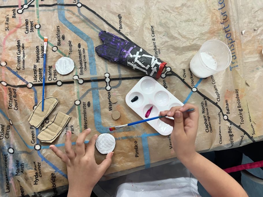 Painting Papier-mashé Fish KS1