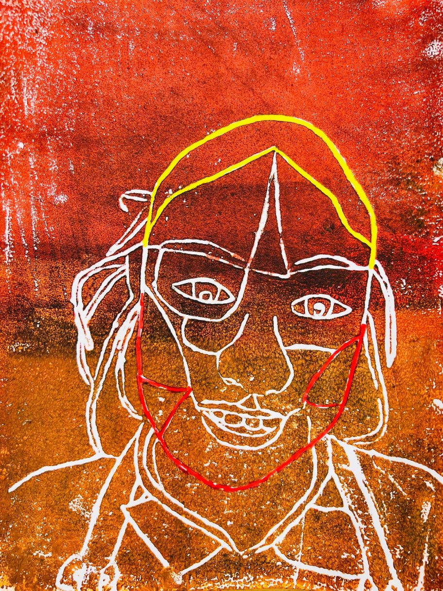 KS2 mixed media collage