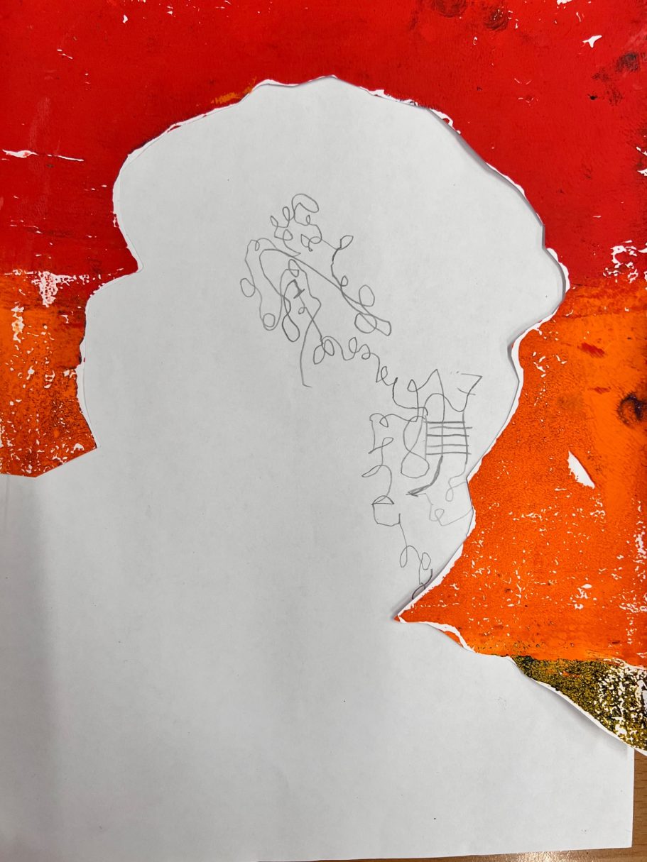 KS2 mixed media collage