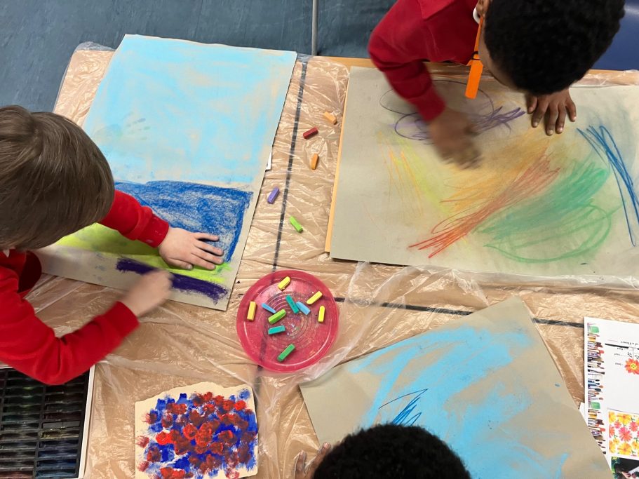 KS1 Collage paper making
