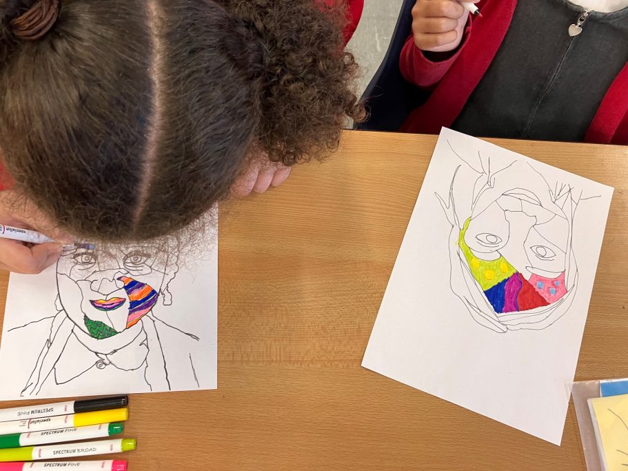 KS2 Expressive portraiture