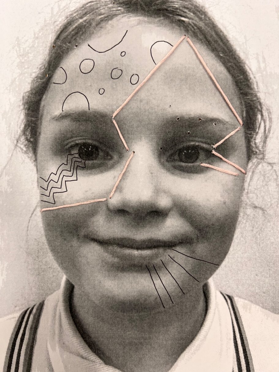 KS2 mixed media collage