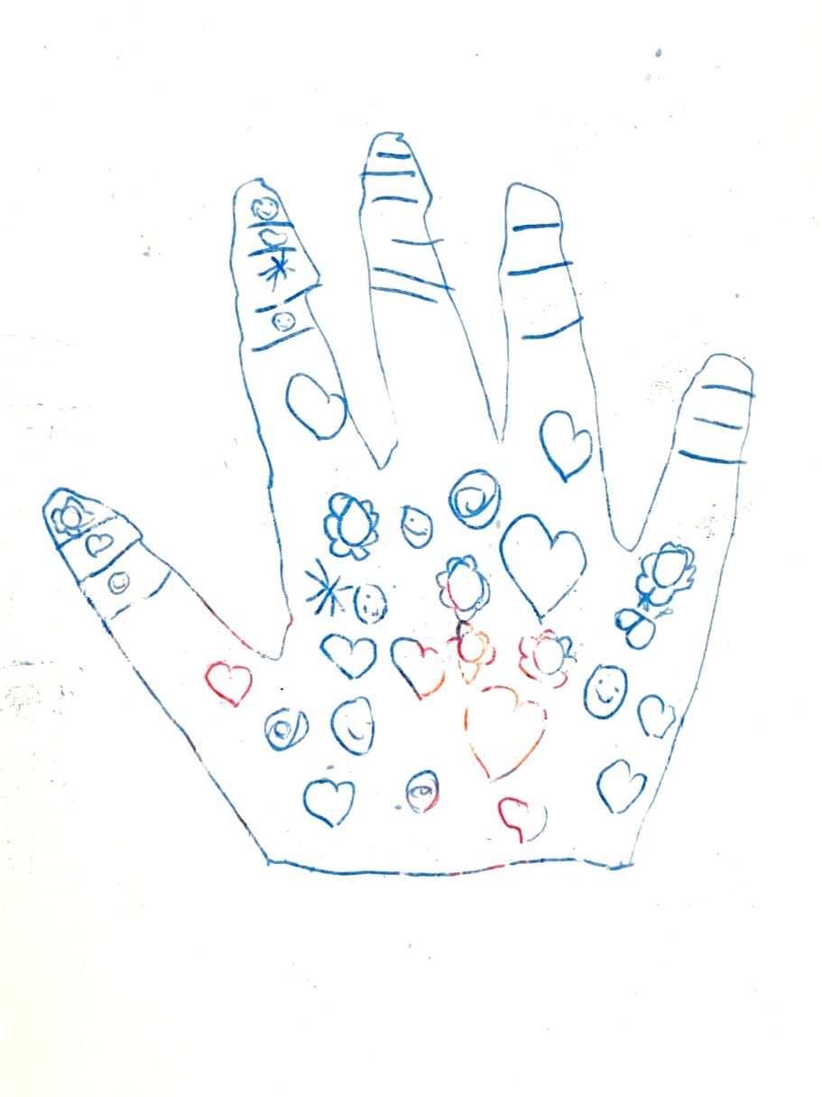 KS1 Hand Monoprint