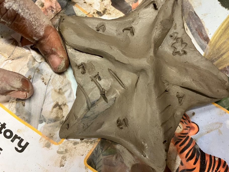 KS1 building and sculpting in clay