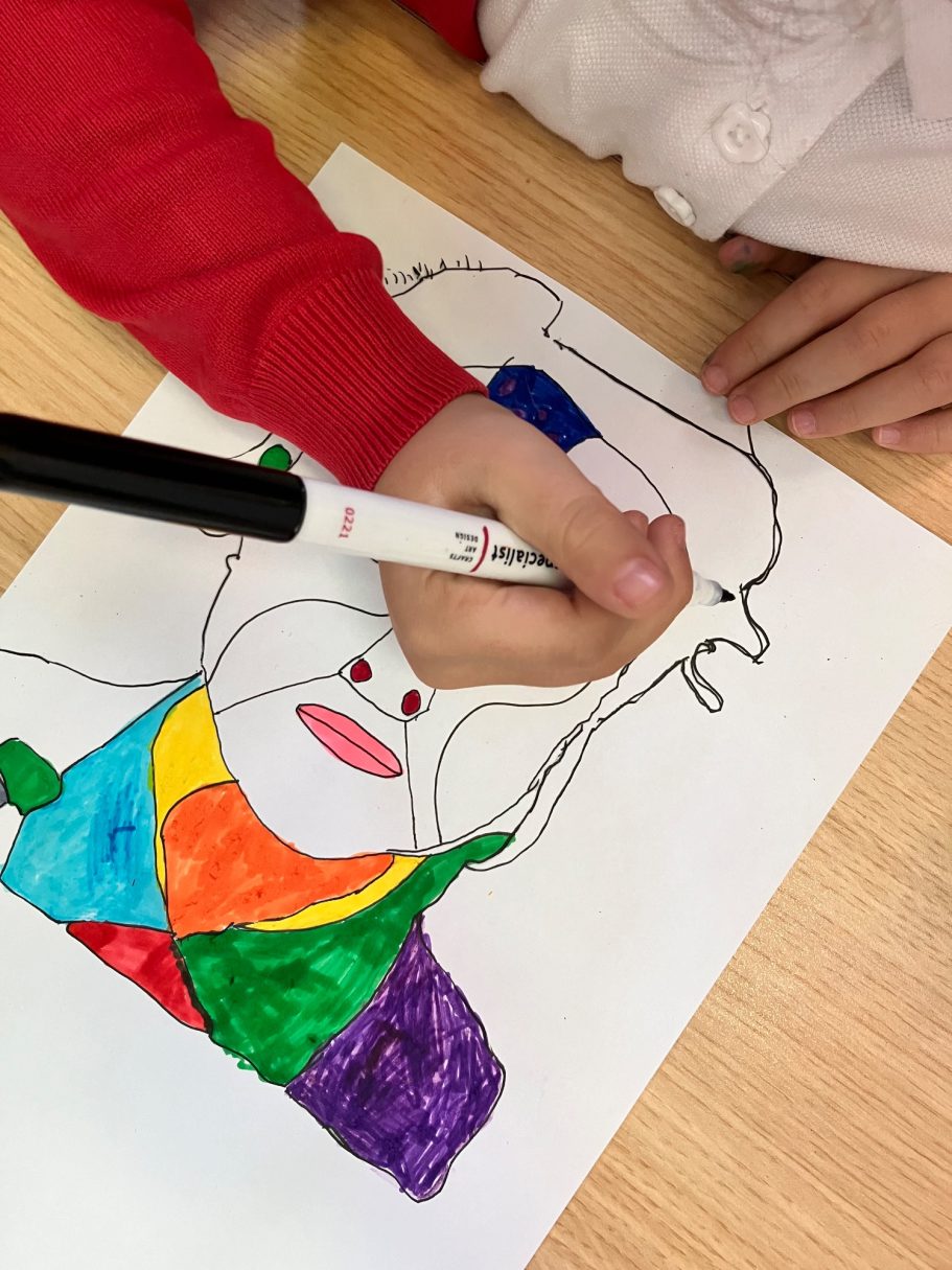 KS1 Expressive portraiture