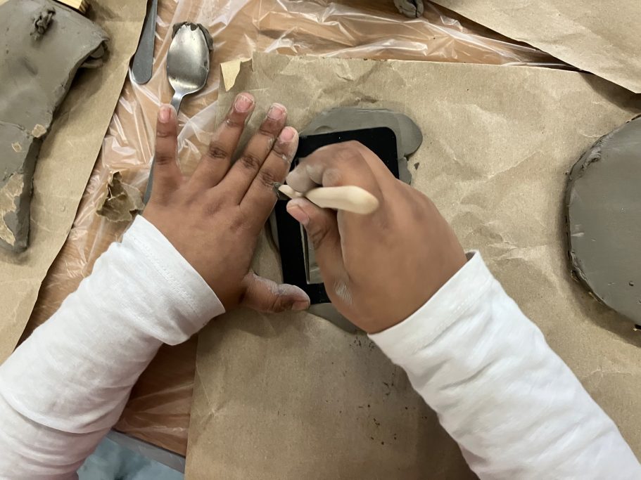 KS2 Clay slab tile building