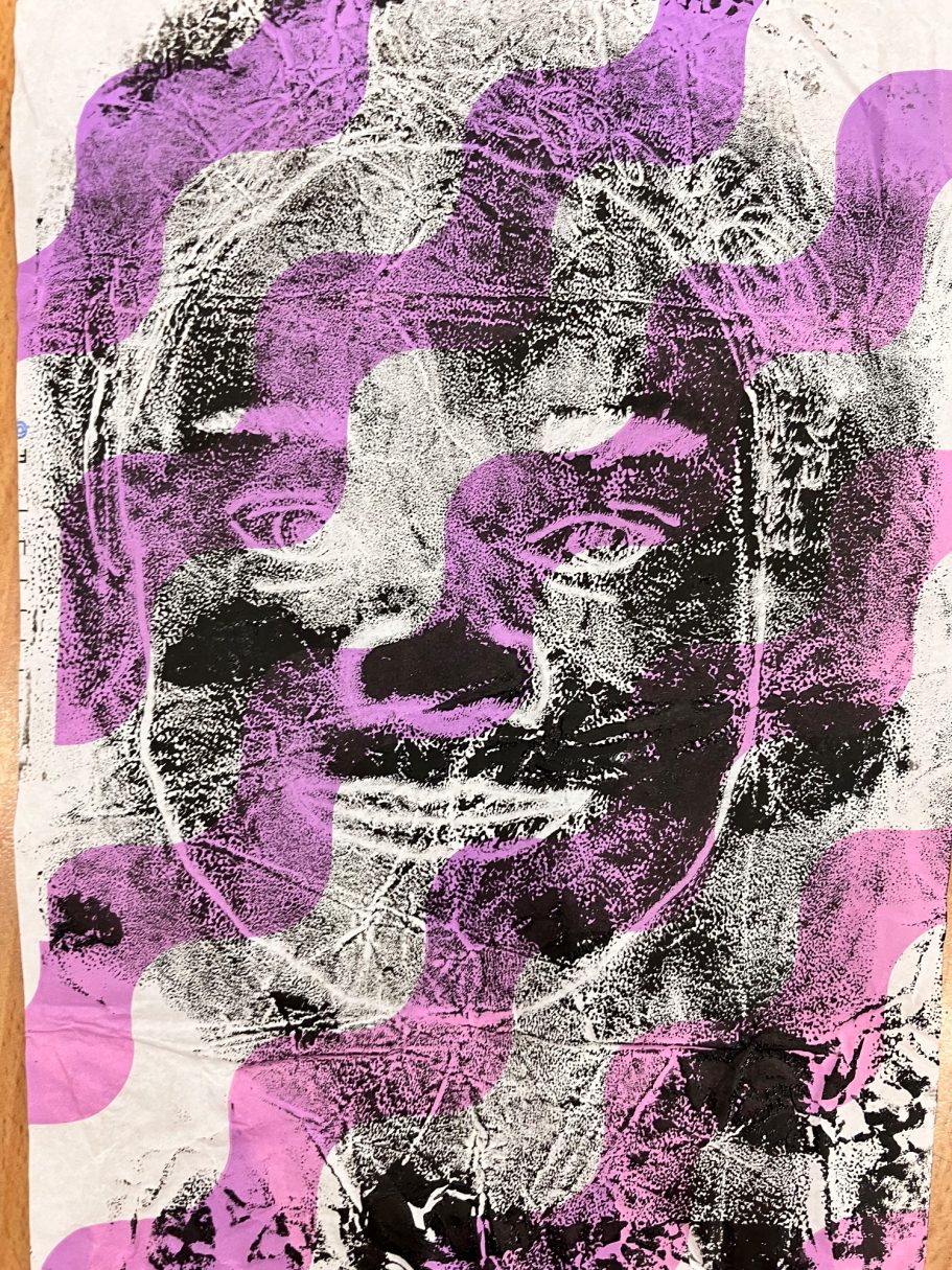 KS2 Portraiture Monoprint