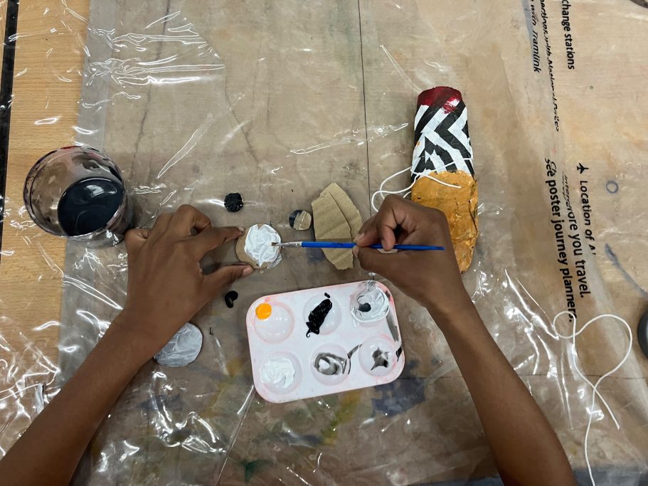 Painting Papier-mashé Fish KS1