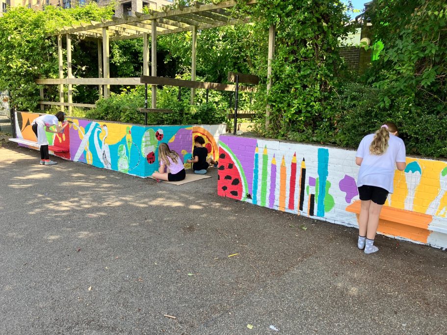 Pencils and a watermelon!